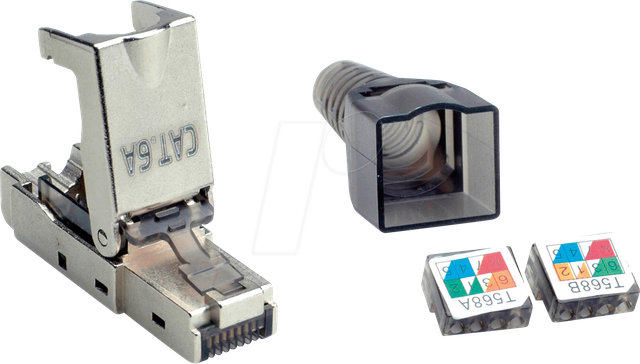 VALUE 26990373 - Cat.6a RJ45-Stecker, feldkonfektionierbar, STP