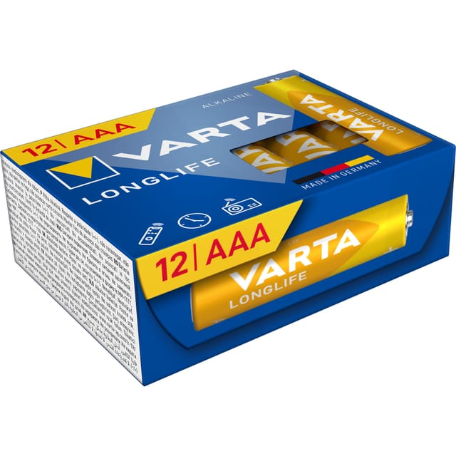 VAR LL AAA 12X - Longlife, Alkaline Batterie, AAA (Micro), 12er-Pack