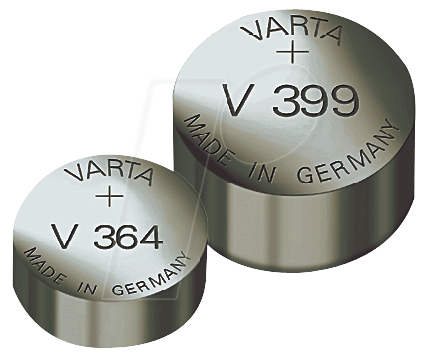 VARTA 339 - Silberoxid-Knopfzelle, V 339, 11 mAh, 6,8 x 1,4 mm