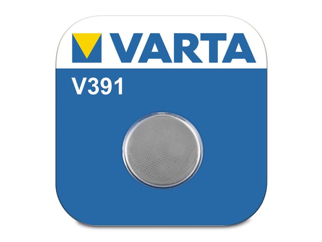 VARTA 391 - Silberoxid-Knopfzelle, V 391, 40 mAh, 11,6 x 2,1 mm