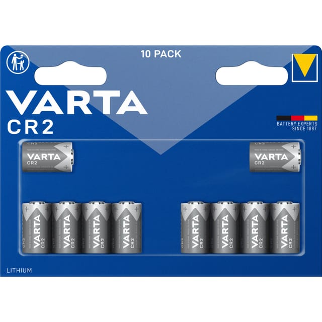 VARTA CR 2 SP - Lithium Batterie, CR2, 920 mAh, 10er-Pack