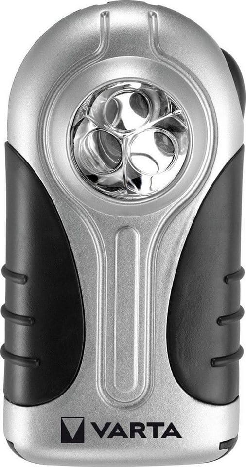 VARTA LSL 3AAA - LED-Taschenlampe Silver Light, 28 lm, silber / schwarz, 3x AAA