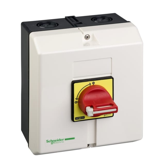 VCF3GE - Not-Aus Hauptschalter, 3p, 690 V, 50 A, Aufbaugehäuse, Griff rot