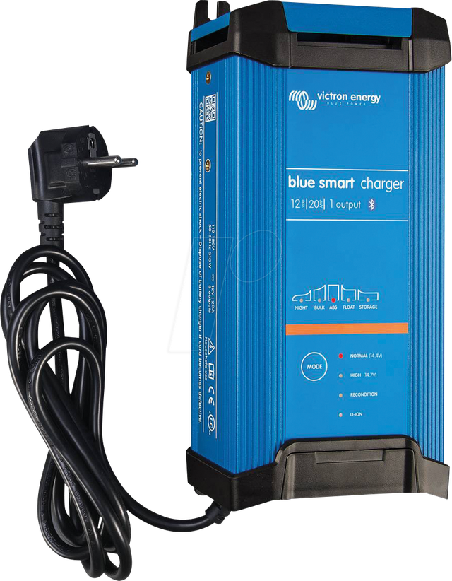 VE BS IP22 12/20 - Smart Ladegerät für Blei-, Lithiumakkus, IP22, 12V/20A