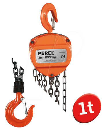 VEL WCB1001 - Kettenzug, 3 m, 1000 kg