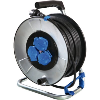AS-SCHWABE 10314 - Iron­Coat Kabeltrommel mit Gummileitung, 40 m
