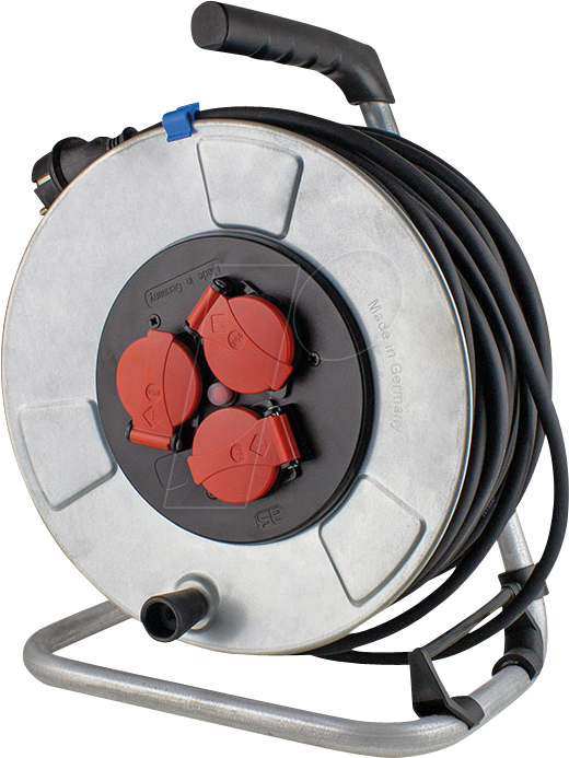 AS-SCHWABE 10316 - Metall Kabeltrommeln für Heimwerker, 50 m