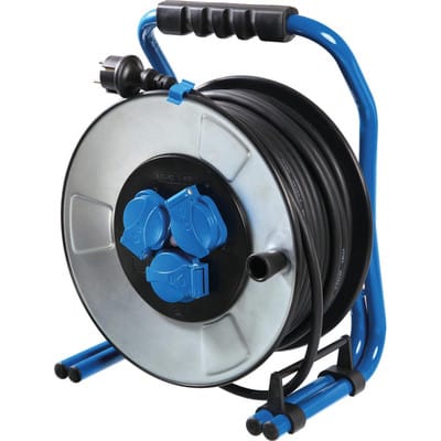 AS-SCHWABE 23321 - IronCoat Xperts Kabeltrommel mit Gummileitung, 50 m