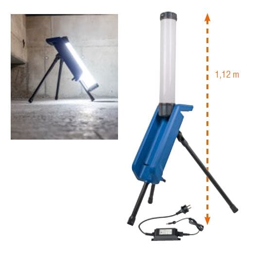 AS-SCHWABE 46374 - LED-360° Lichtsäule, 30 W, 3000 lm, Akku, IP54