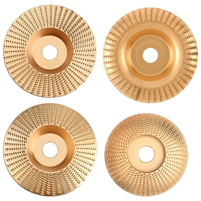 Memkey – Set Mit 4 Hartmetall-schleifscheiben Für Winkelschleifer – Kompatibel Mit 115/125 Mm – Zum Schleifen, Formen Und Schneiden Von Holz