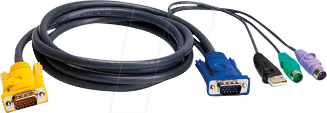ATEN 2L-5303UP - KVM Kabel, VGA, PS/2, USB, 3 m