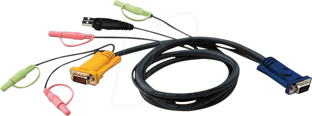 ATEN 2L-5305U - KVM-Kabel, VGA, USB, 5.0m