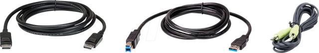 ATEN 2L7D02UDPX3 - KVM Kabel Set, DisplayPort, USB, Audio