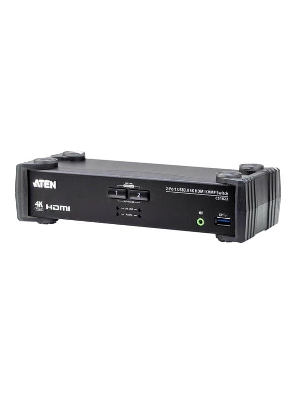 ATEN CS1822 - 2-Port KVM Switch, USB, HDMI, Audio