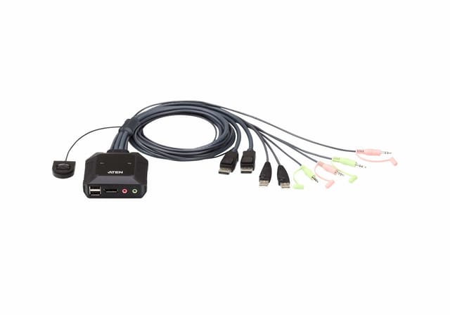 ATEN CS22DP - 2-Port USB DisplayPort KVM-Switch