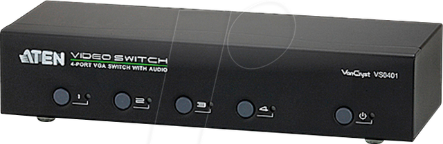 ATEN VS0401 - VGA/Audio Switch, 4-Port
