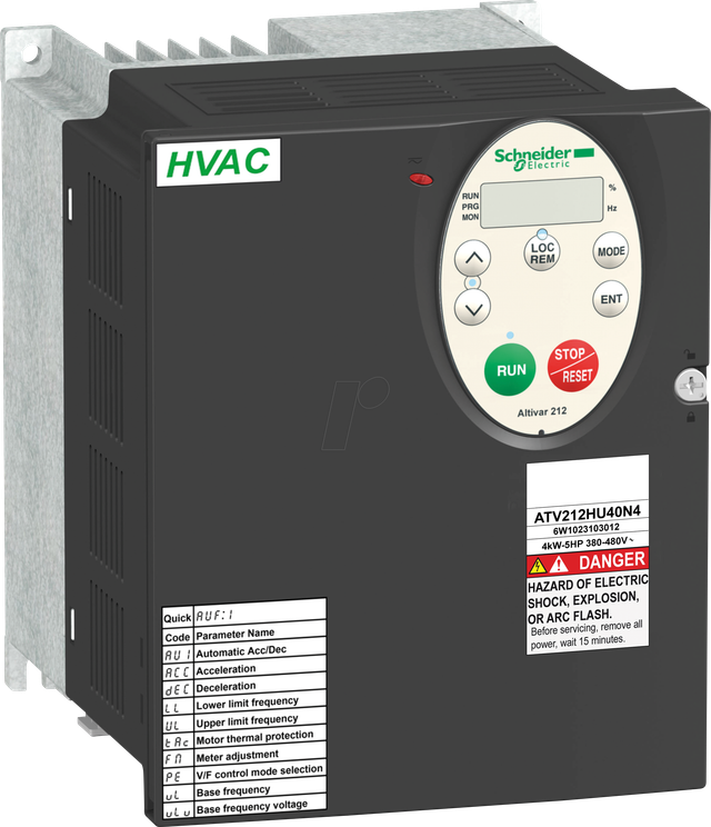ATV212HU22N4 - Frequenzumrichter ATV212, 2,2kW, 480V, 3-ph., EMV, IP21