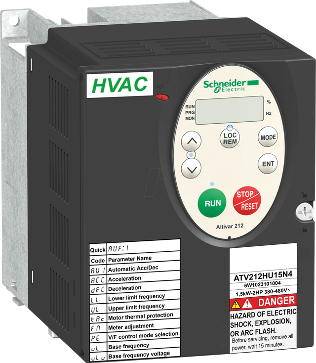 ATV212HU55N4 - Frequenzumrichter ATV212, 5,5kW, 480V, 3-ph., EMV, IP21