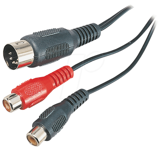 AVK 102 - Audio Adapter, 5 pol DIN Stecker auf 2x Cinch Kupplung