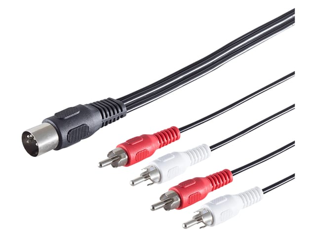 AVK 115 - Audio-/ Video Kabel, 4x Cinch Stecker auf 5-pol DIN Stecker