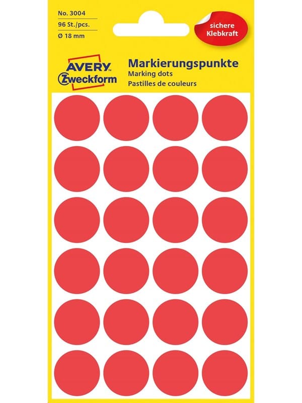 AVZ 3004 - Markierungspunkte 18mm rot