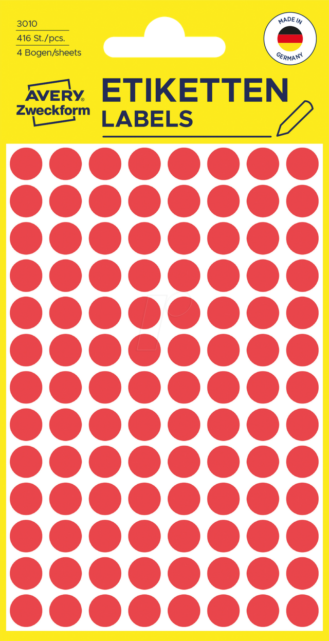 AVZ 3010 - Markierungspunkte 8mm rot