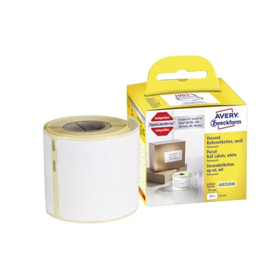 AVZ AS0722430 - Rollenetiketten AS0722430 54x101mm, weiß