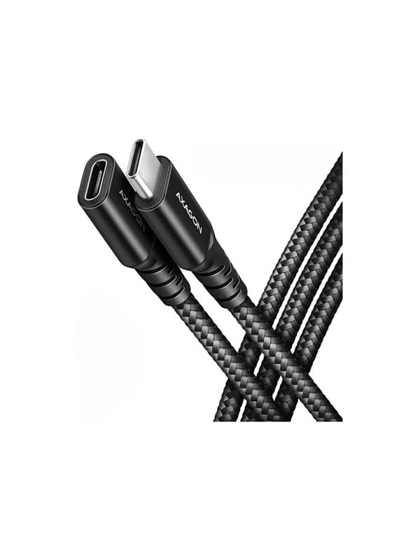 AXG BUCM32CF05AB - USB 20 Gb/s Kabel, C-Stecker > Buchse, Textil, 0,5 m