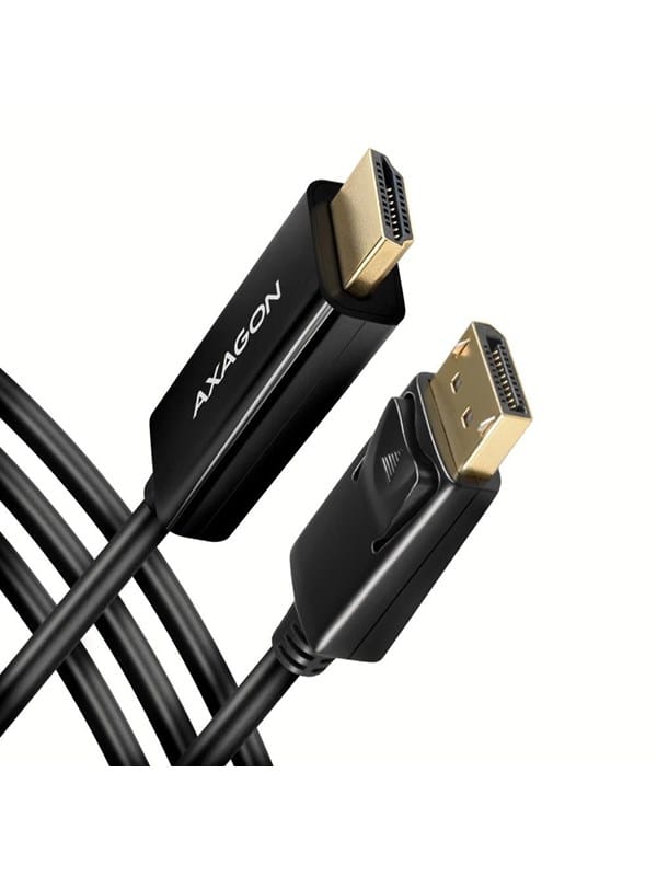 AXG RVD-HI14C2 - Displayport 1.2 Kabel, DP-HDMI, 4K30Hz, 1,8m