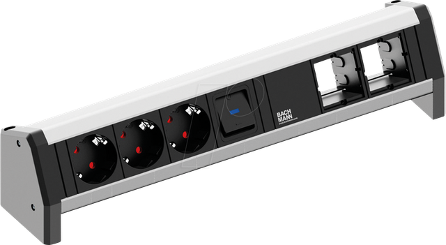 BACH 902.018 - DESK 1x Schalter 3x Schutzkontakt 2x ABD GST18