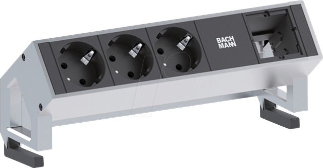 BACH 902.200 - DESK2 3x Schutzkontakt 1x ABD GST18, weiß