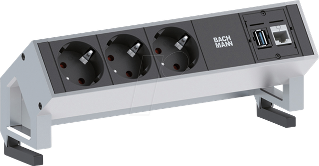 BACH 902.501 - DESK2 3x CEE7/3 1x CAT6A 1x USB
