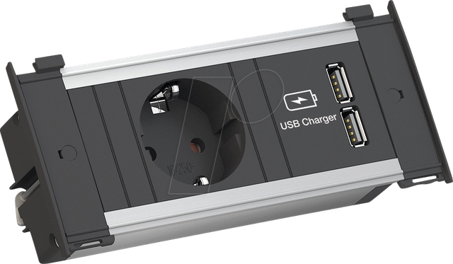 BACH 927.201 - KAPSA Steckdoseneinheiten X-Small, 1-fach, USB A/A 15W