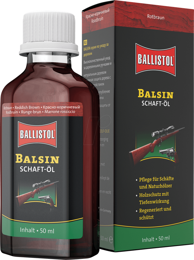 BALL 23060 - Schaft-Öl Balsin, rotbraun, 50 ml