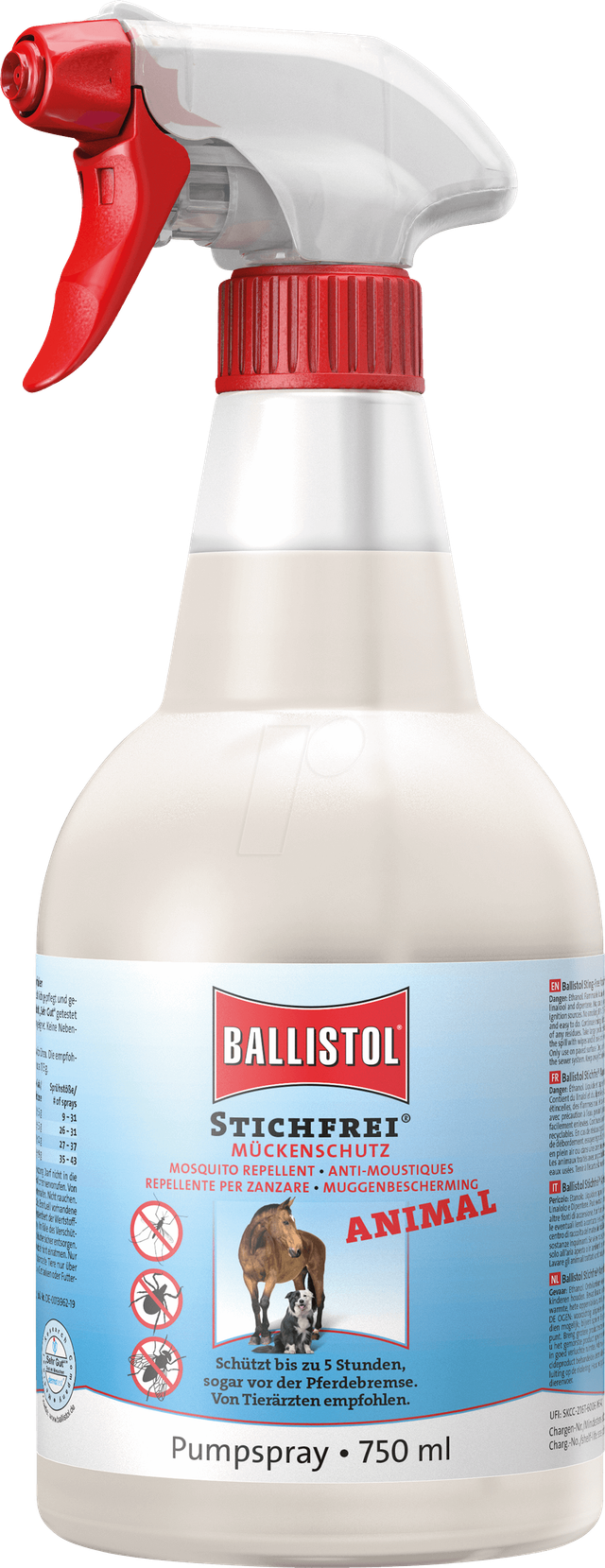 BALL 26788 - Stichfrei Animal für Tiere Pump-Spray, 750 ml