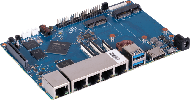 BANANA PI R2 PRO - Banana Pi Router 2 Pro, 4x 2GHz, 2GB, 5x 1 Gbit