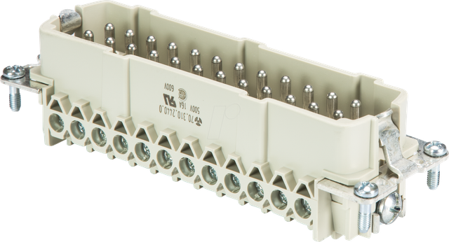 BAS STS 24 2,5 - revos BASIC Einsätze, Stecker , 24 + PE , mit Drahtschutz
