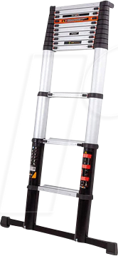 BATAVIA 7063668 - Teleskopleiter aus Alu, bis 3,27 m, max. 150 Kg, extra Breite St