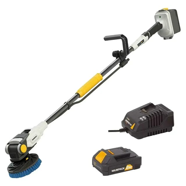 BATAVIA 7064304 - Akku-Reinigungsbürste, Brushless Twin Brush, inkl. 2Ah Akku und