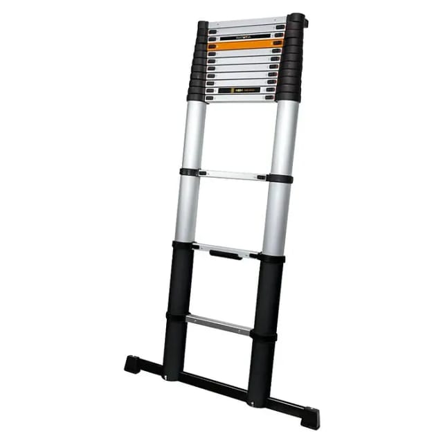 BATAVIA 7064831 - Teleskopleiter aus Alu, bis 4,15 m, max. 150 Kg, extra Breite St