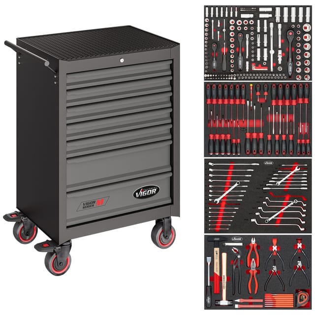 VI V2379N/210 - Werkstattwagen Series M, 7 Schubladen, 210-teilig
