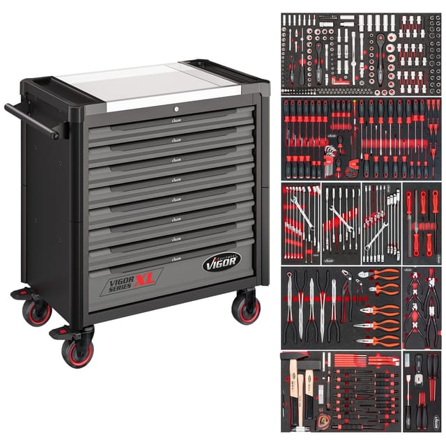 VI V4481/416 - Werkstattwagen Series XXL, 8 Schubladen, 416-teilig