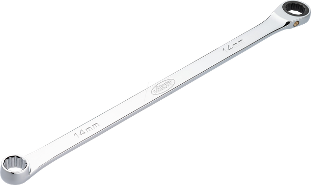VI V7031-14 - Ratschen-Ringschlüssel, extra lang, SW 14 mm