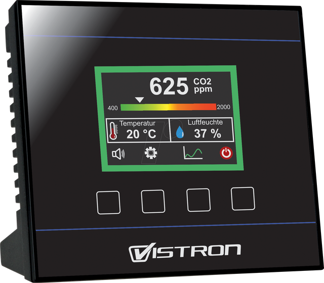 VISTRON CM2 - CO2 - / Temperatur- / Luftfeuchte TFT Monitor