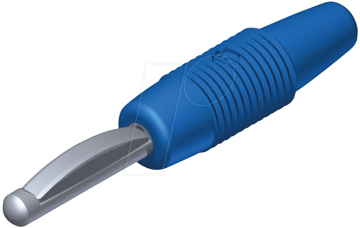 VON 30 BL - Vollkontaktstecker 4 mm, mit Lötanschluss