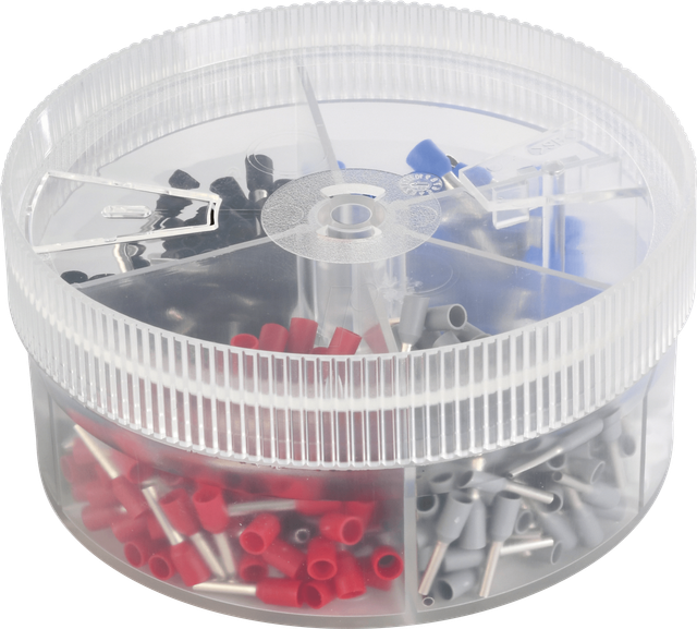 VT AEH SORT 2 - Aderendhülsen-Sortiment, isoliert 0,5 - 2,5mm²