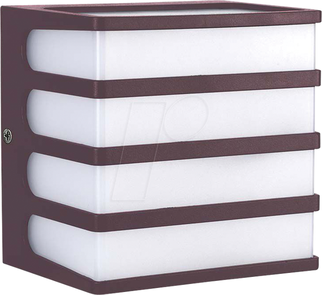 VT-10284 - Wandleuchte, 8 W, 750 lm, 3000 K, braun, IP65