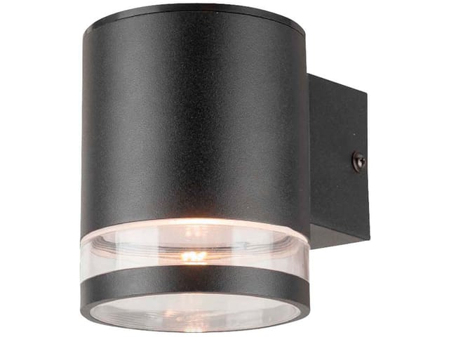 VT-10399 - Solar-Wandleuchte, 70 lm, 3000 K, schwarz, Bewegungssensor