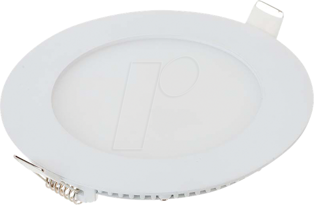 VT-214856 - LED-Einbauleuchte, 6 W, 490 lm, 6400 K, weiß, rund