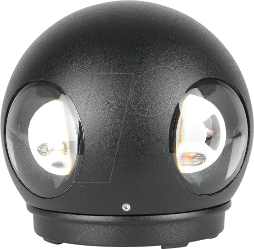 VT-218554 - Wandleuchte, 4 W, 428 lm, 4000 K, schwarz, IP65, rund